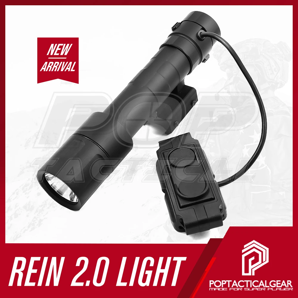 REIN 2.0 Flashlight LED Weaponlight Scout Light Picatinny Aluminum 40000 Candela 1400 Lumen for Hunting Tacitacl Airsoft Фонарик
REIN 2.0 Flashlight LED Weaponlight Scout Light Picatinny Aluminum 40000 Candela 1400 Lumen for Hunting Tacitacl Airsoft Фонарик