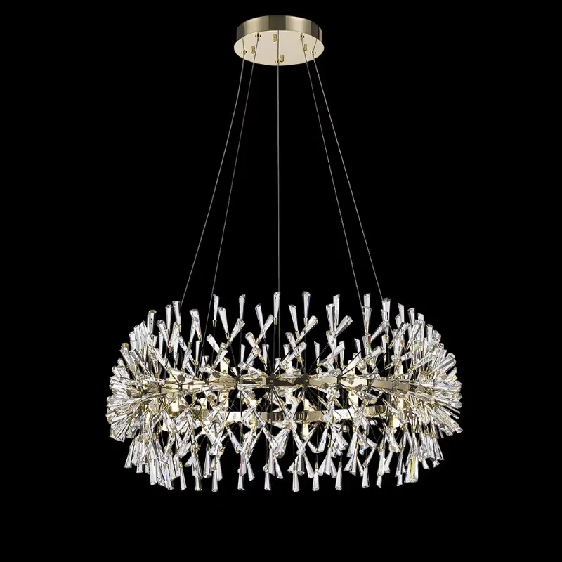 Modern luxury chandelier, living room headlight warm and romantic simple crystal LED bedroom chandelier
Modern luxury chandelier, living room headlight warm and romantic simple crystal LED bedroom chandelier