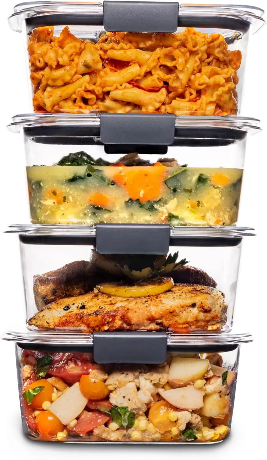 Герметичные контейнеры для хранения продуктов Brilliance без BPA с крышками, набор из 4 чашек (4,7 чашек), идеально подходят для обеда, приготовления еды и остатков
Герметичные контейнеры для хранения продуктов Brilliance без BPA с крышками, набор из 4 чашек (4,7 чашек), идеально подходят для обеда, приготовления еды и остатков