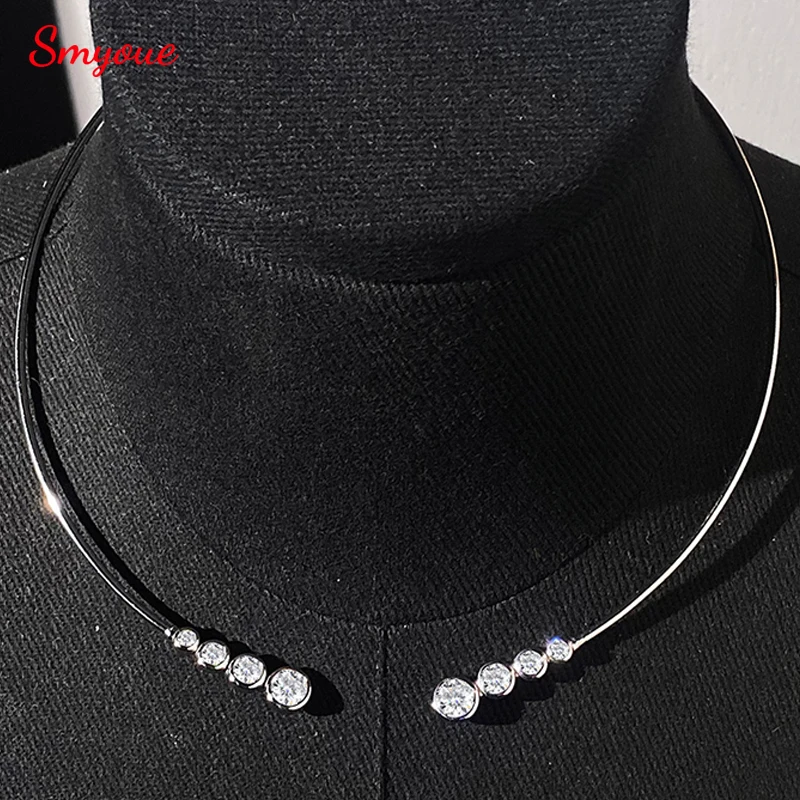 Smyoue Certified Gradient Bubbles All Moissanite Necklace for Women 4 Gems Sparkling Lab Diamond 2mm Open Chain Pure 925 Silver
Smyoue Certified Gradient Bubbles All Moissanite Necklace for Women 4 Gems Sparkling Lab Diamond 2mm Open Chain Pure 925 Silver