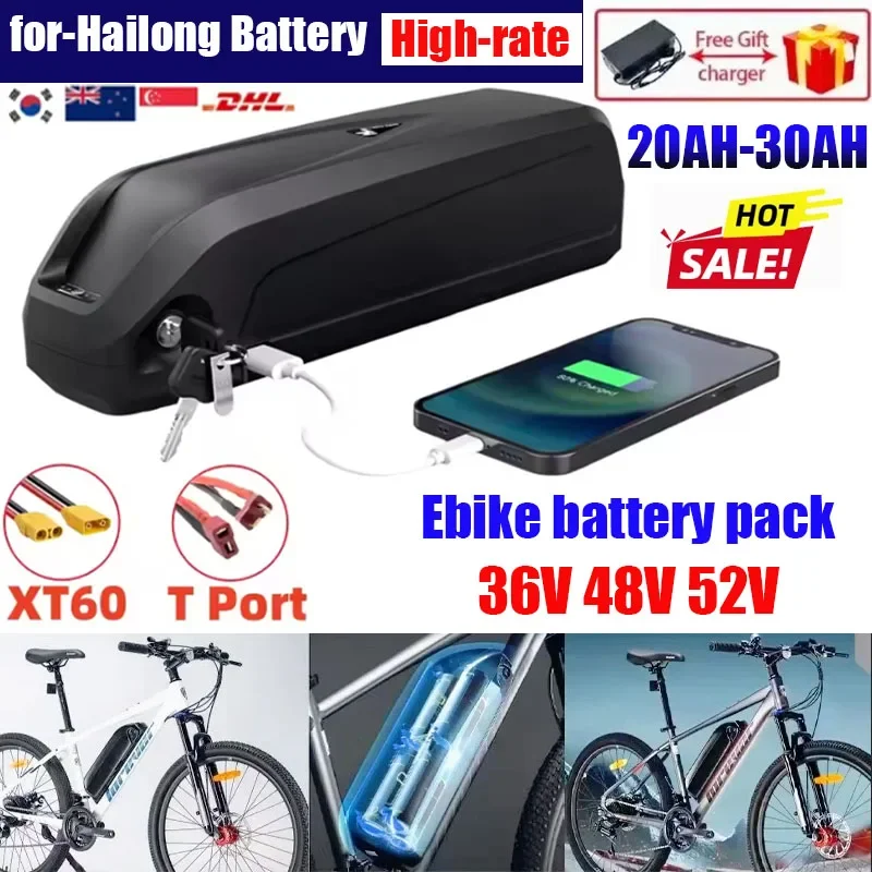 Original36V Battery 48V Hailong Electric Bicycle Polyester DP-9 BMS 18650 Cell lithium-ion Battery 36V 48V 52V 20AH Battery Pack
Original36V Battery 48V Hailong Electric Bicycle Polyester DP-9 BMS 18650 Cell lithium-ion Battery 36V 48V 52V 20AH Battery Pack