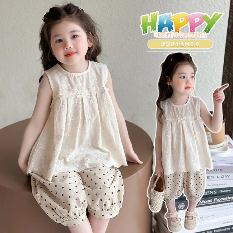 Children's Embroidered Vest Doll Shirt Set 2026 New Children's Polka Dot Two-piece Set Girls' Summer Clothes Mori Series
Children's Embroidered Vest Doll Shirt Set 2026 New Children's Polka Dot Two-piece Set Girls' Summer Clothes Mori Series