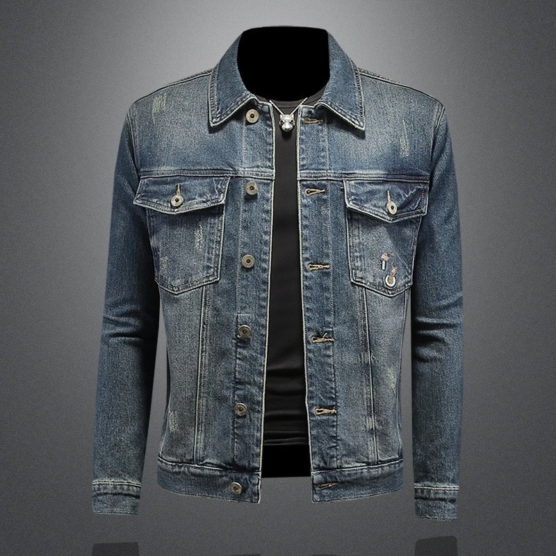 Autumn and Winter Wash Fashion Embroider Premium Denim Men's Fashion Lapel Jacket High Quality and High Appearance Level Coats
Autumn and Winter Wash Fashion Embroider Premium Denim Men's Fashion Lapel Jacket High Quality and High Appearance Level Coats