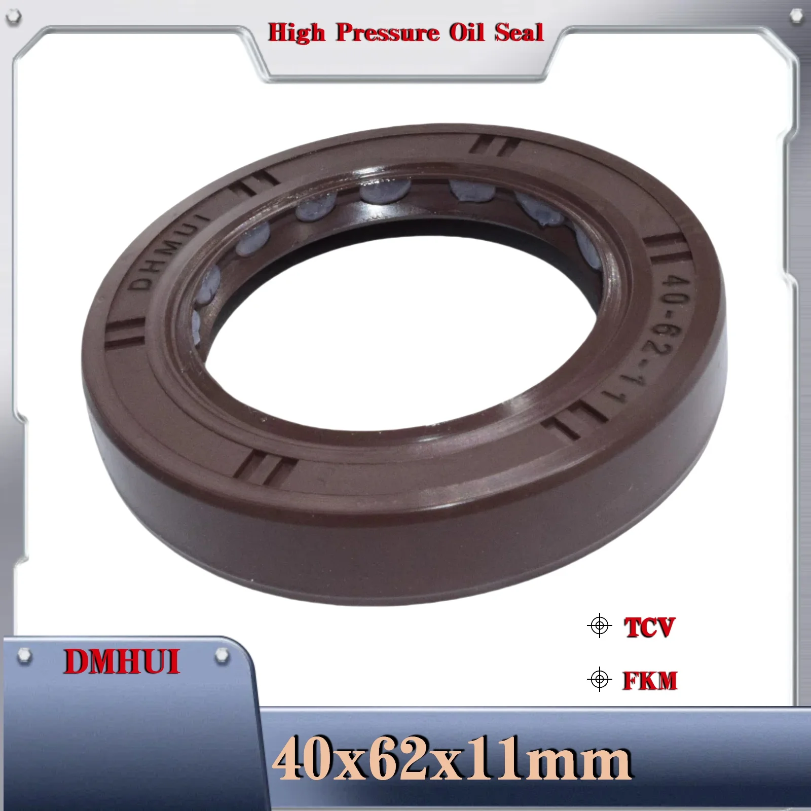 Shaft Oil Seal 40*62*11or 40×62×11 /TC/FKM,Hydraulic Pump High-Pressure Skeleton Shaft Oil Seal Hydraulic Motor Seal Kit
Shaft Oil Seal 40*62*11or 40×62×11 /TC/FKM,Hydraulic Pump High-Pressure Skeleton Shaft Oil Seal Hydraulic Motor Seal Kit