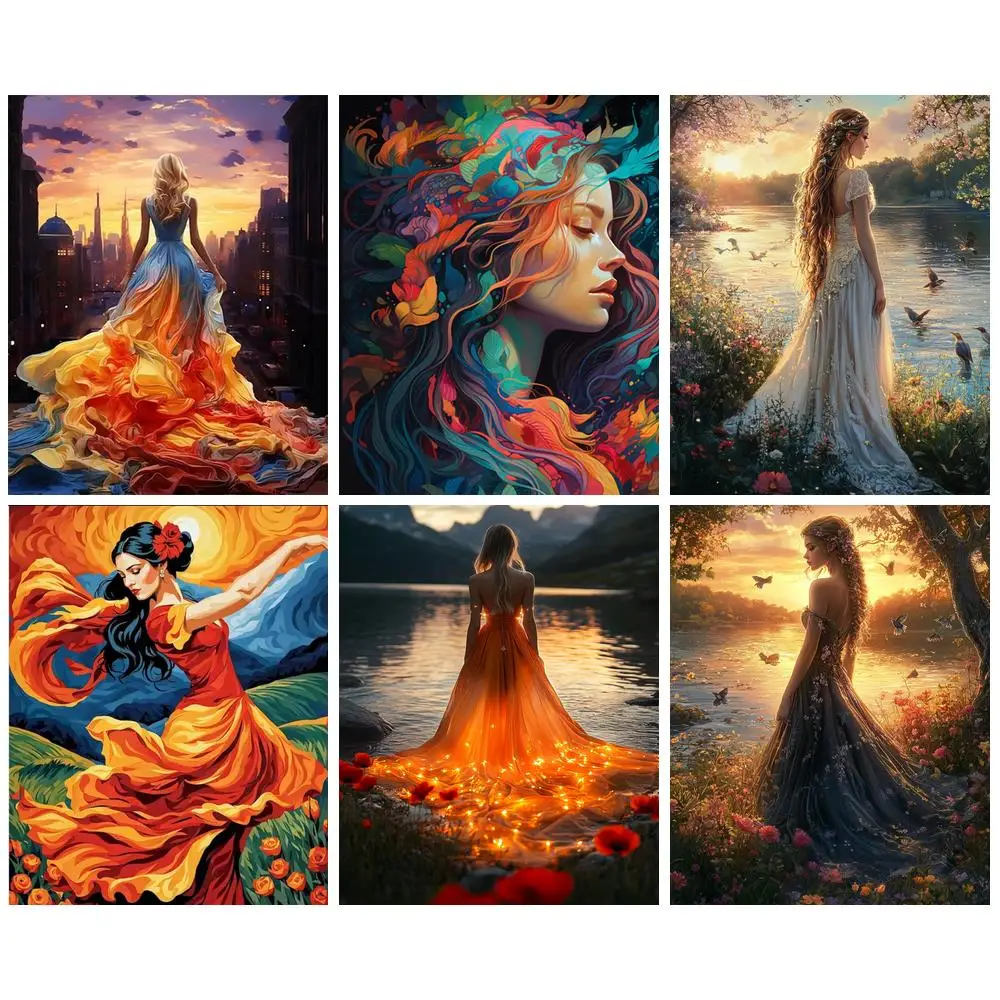 GATYZTORY 40x50cm DIY Frame Pictures By Number Women Kits Painting By Number Modern Figure Drawing On Canvas HandPainted Art Gif
GATYZTORY 40x50cm DIY Frame Pictures By Number Women Kits Painting By Number Modern Figure Drawing On Canvas HandPainted Art Gif
