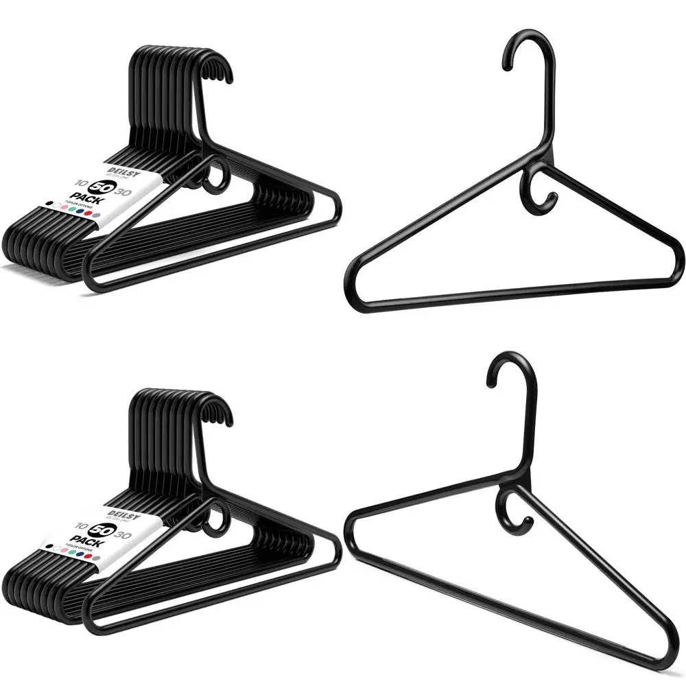 Durable Heavy-Duty Hangers with Hooks - Strong Plastic for Various Garments, Pack of 50
Durable Heavy-Duty Hangers with Hooks - Strong Plastic for Various Garments, Pack of 50