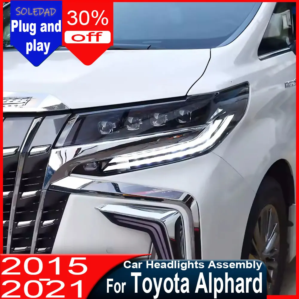 Headlight For Toyota Alphard 4 LED 2015 2016 2017-2021 Upgrade Modified Fuel Head Lamp Turn Signals Daytime Running Lights
Headlight For Toyota Alphard 4 LED 2015 2016 2017-2021 Upgrade Modified Fuel Head Lamp Turn Signals Daytime Running Lights