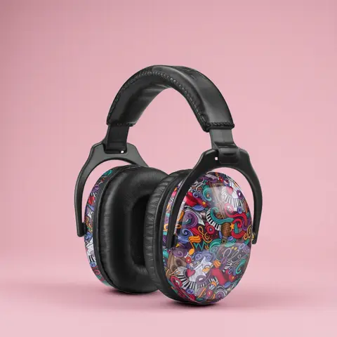 ZOHAN Toddler Defenders Hearing Protection Cartoon Kid Safety Ear Muffs Noise Reduction for Childrens Earmuffs Adjustable