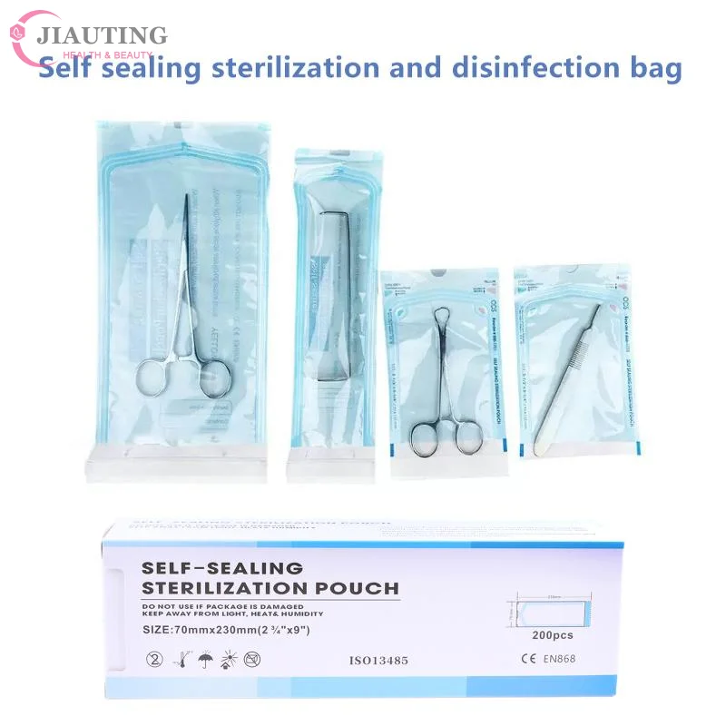 200PCS Self-Sealing Sterilizer Pouches Bags 4 Size Disposable Nail Art Disinfection Bag Tattoo Nail Dental Tool Storage Bag
200PCS Self-Sealing Sterilizer Pouches Bags 4 Size Disposable Nail Art Disinfection Bag Tattoo Nail Dental Tool Storage Bag