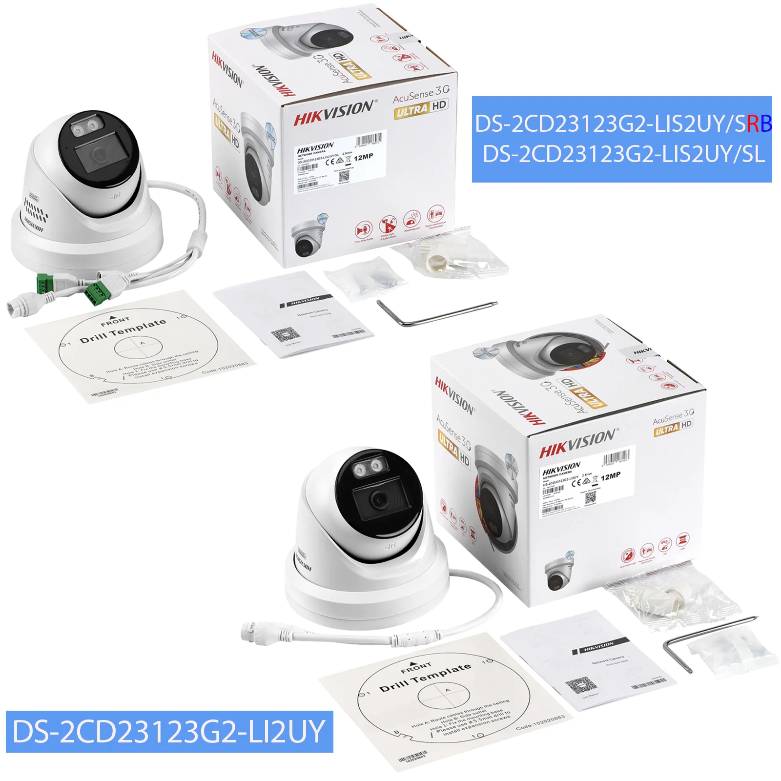 Hikvision 12MP UHD AcuSense Turret Camera Active Strobe Light & Audio Alarm Smart Hybrid Light Dual-Mic Speaker Anti-corrosion
Hikvision 12MP UHD AcuSense Turret Camera Active Strobe Light & Audio Alarm Smart Hybrid Light Dual-Mic Speaker Anti-corrosion