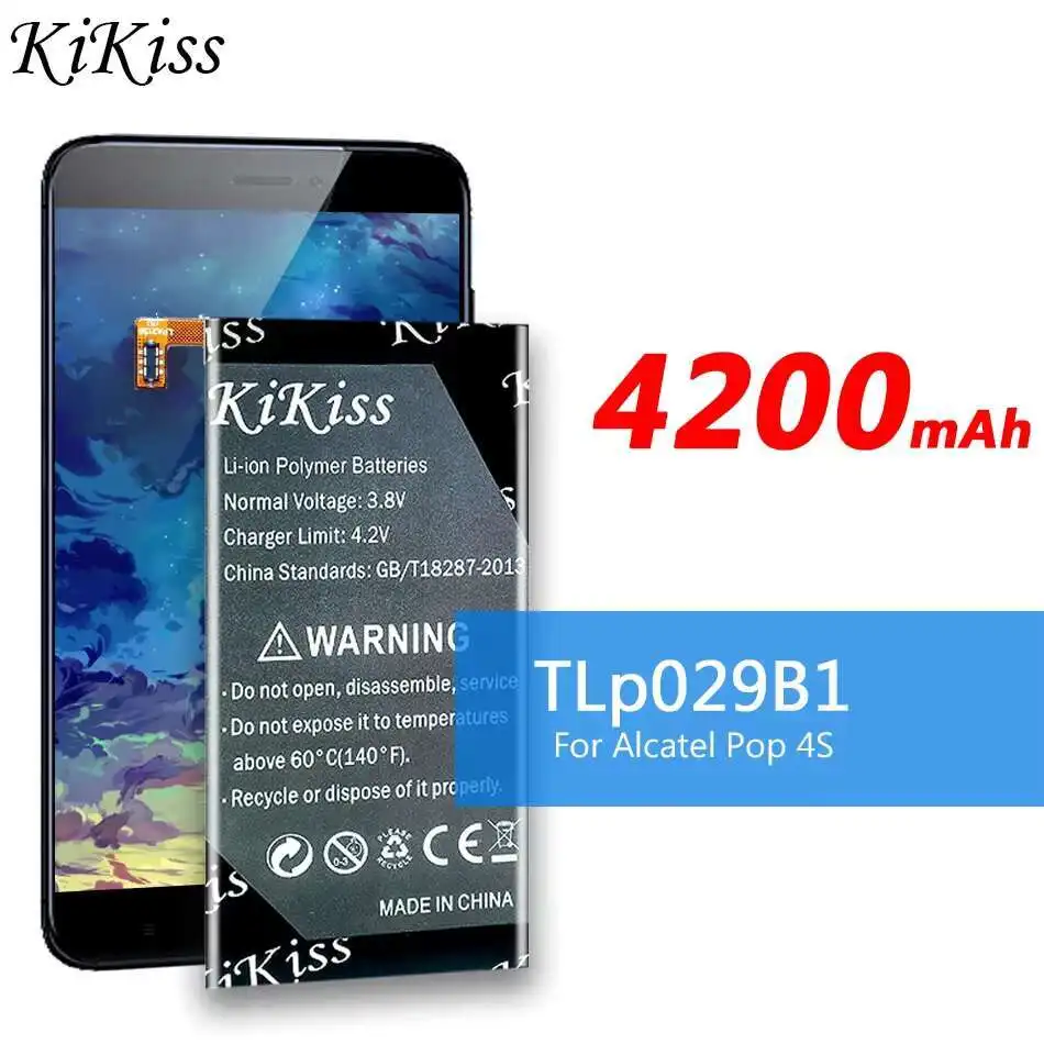 Для Alcatel OT-5095 5095B 5095I, OT-5095K L Y, Touch Pop 4S аккумулятор мобильного телефона TLp029B1 легкий вес 4200 мАч
Для Alcatel OT-5095 5095B 5095I, OT-5095K L Y, Touch Pop 4S аккумулятор мобильного телефона TLp029B1 легкий вес 4200 мАч