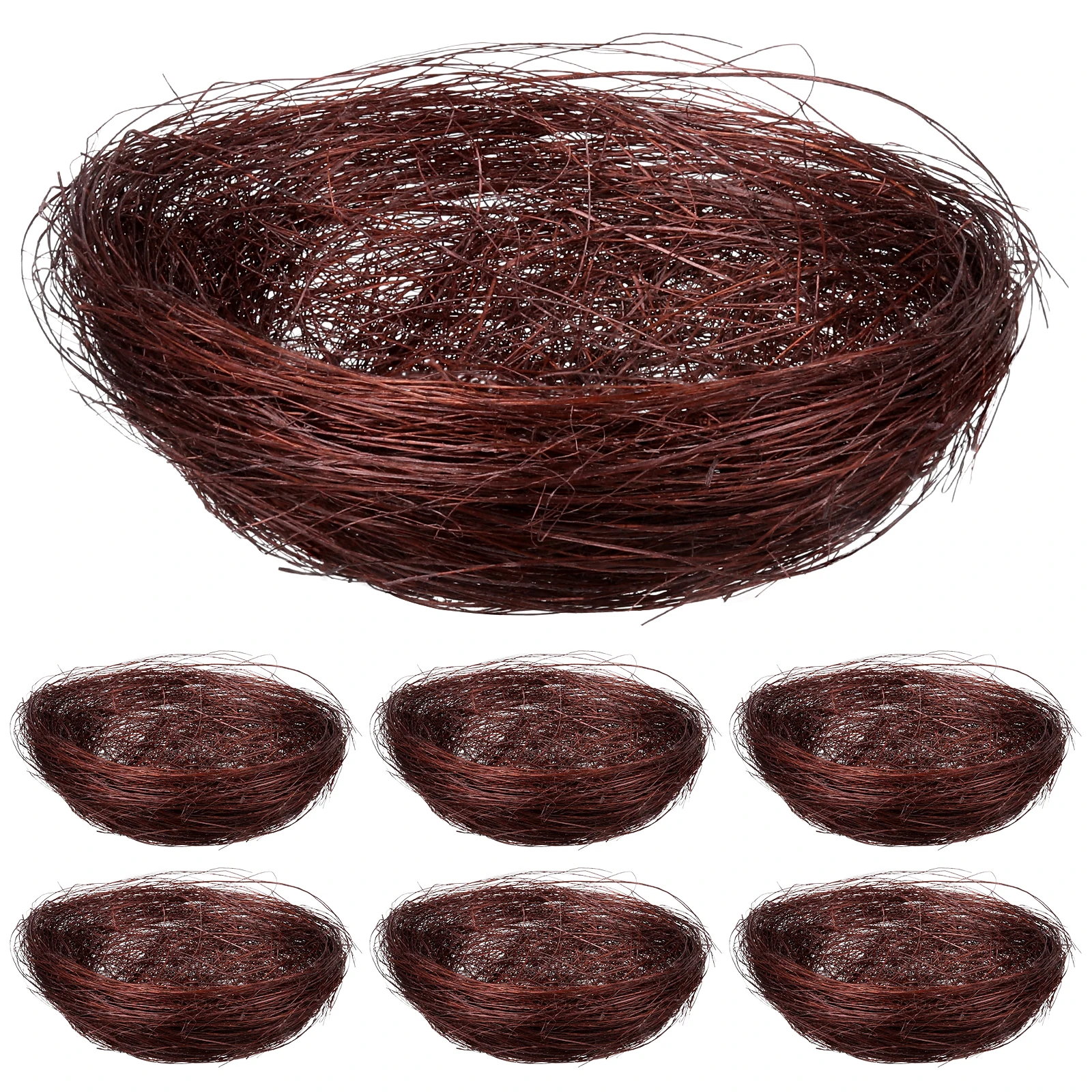 20Pcs Decorative Bird Nests Natural Color Durable Thread Handmade Lightweight Candy Holder Easter Party Wedding Photo Props
20Pcs Decorative Bird Nests Natural Color Durable Thread Handmade Lightweight Candy Holder Easter Party Wedding Photo Props
