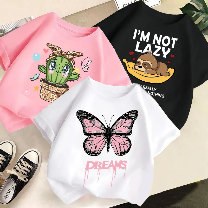 2025 Summer New Cute Animal Printed Candy Color Round Neck Short Sleeved Baby Girl Summer Clothes Trendy Children's T-shirt
2025 Summer New Cute Animal Printed Candy Color Round Neck Short Sleeved Baby Girl Summer Clothes Trendy Children's T-shirt
