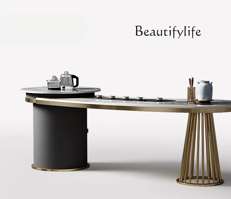 Light luxury rock slab tea table Light luxury modern high-end living room home modern simple wind stainless steel tea table
Light luxury rock slab tea table Light luxury modern high-end living room home modern simple wind stainless steel tea table
