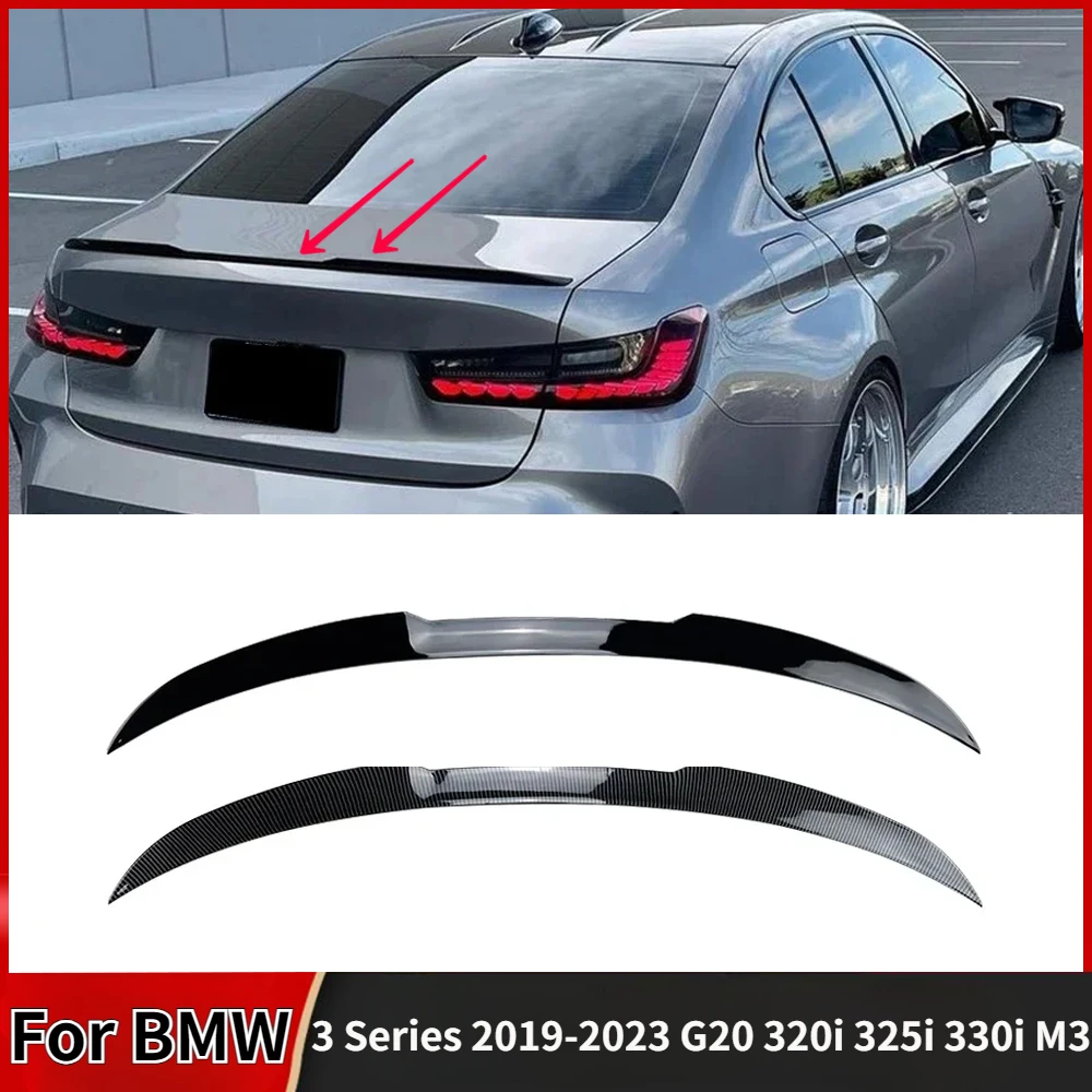 For BMW 3 Series 2019-2023 G20 320i 325i 330i M3 Style Gloss Black Car Rear Trunk Spoiler Trim Spoiler Wings Auto Parts
For BMW 3 Series 2019-2023 G20 320i 325i 330i M3 Style Gloss Black Car Rear Trunk Spoiler Trim Spoiler Wings Auto Parts