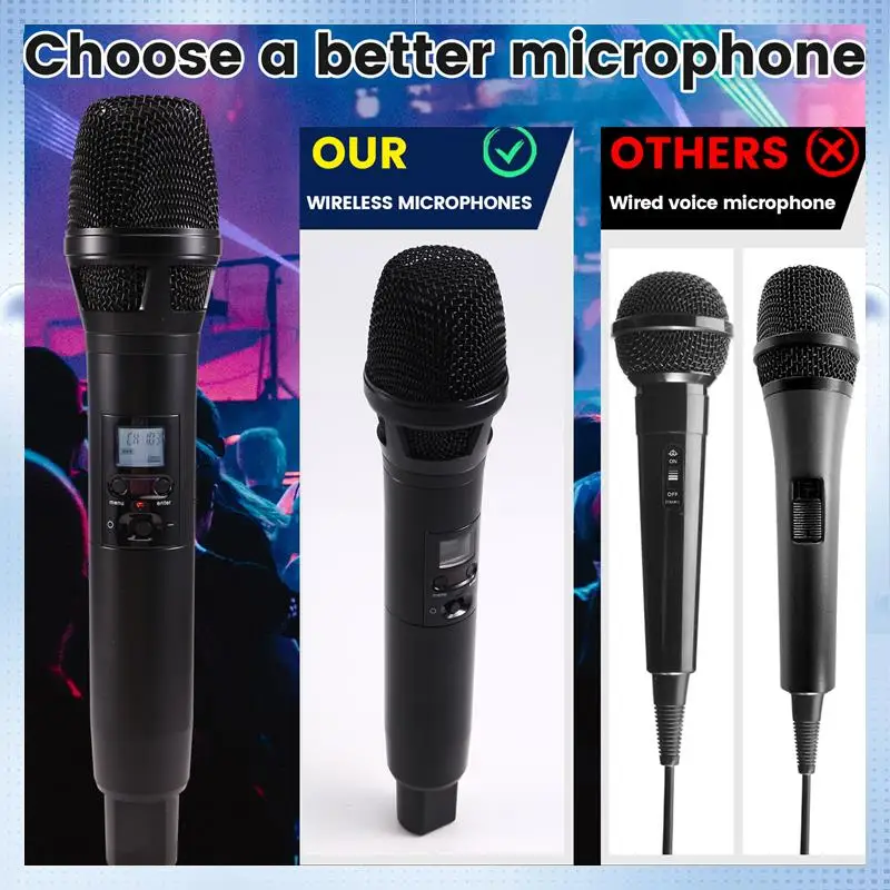 BA-Wireless Microphone Handheld Mic Microphone For Party Karaoke Professional Church Show Meeting
BA-Wireless Microphone Handheld Mic Microphone For Party Karaoke Professional Church Show Meeting