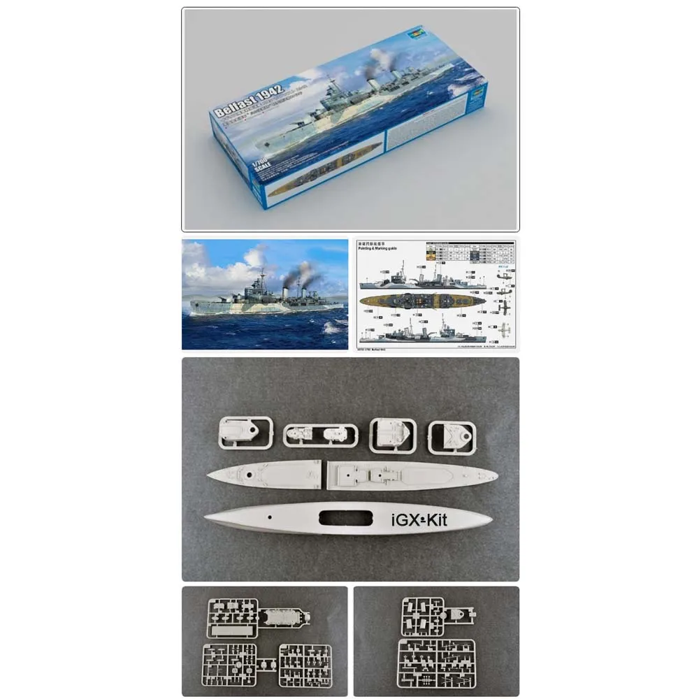 Trumpeter 06701 1/700 Scale HMS Belfast 1942 Light Cruiser Ship Hobby Assembly Plastic Model Building Kit
Trumpeter 06701 1/700 Scale HMS Belfast 1942 Light Cruiser Ship Hobby Assembly Plastic Model Building Kit