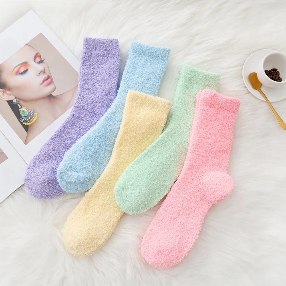 5 Pairs Floor Socks Coral Fleece Winter Soft Breathable Ladies Yellow Anti Slip Thick Comfort Elastic Sock Gifts
5 Pairs Floor Socks Coral Fleece Winter Soft Breathable Ladies Yellow Anti Slip Thick Comfort Elastic Sock Gifts