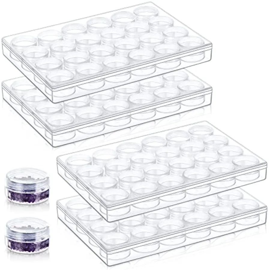 Pcs Bead Organizer Transparent Embroidery Bead Storage Containers with Lid Plastic Diamond Painting Storage for DIY Crafts Jewe
Pcs Bead Organizer Transparent Embroidery Bead Storage Containers with Lid Plastic Diamond Painting Storage for DIY Crafts Jewe