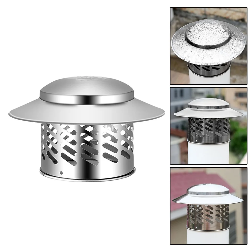 Stainles Steel Chimney Cap Exterior Wall Fresh Air Outlet Roof Pipe Exhaust Hood Rain Cap Ventilation Ducts Exhaust Port Cover
Stainles Steel Chimney Cap Exterior Wall Fresh Air Outlet Roof Pipe Exhaust Hood Rain Cap Ventilation Ducts Exhaust Port Cover