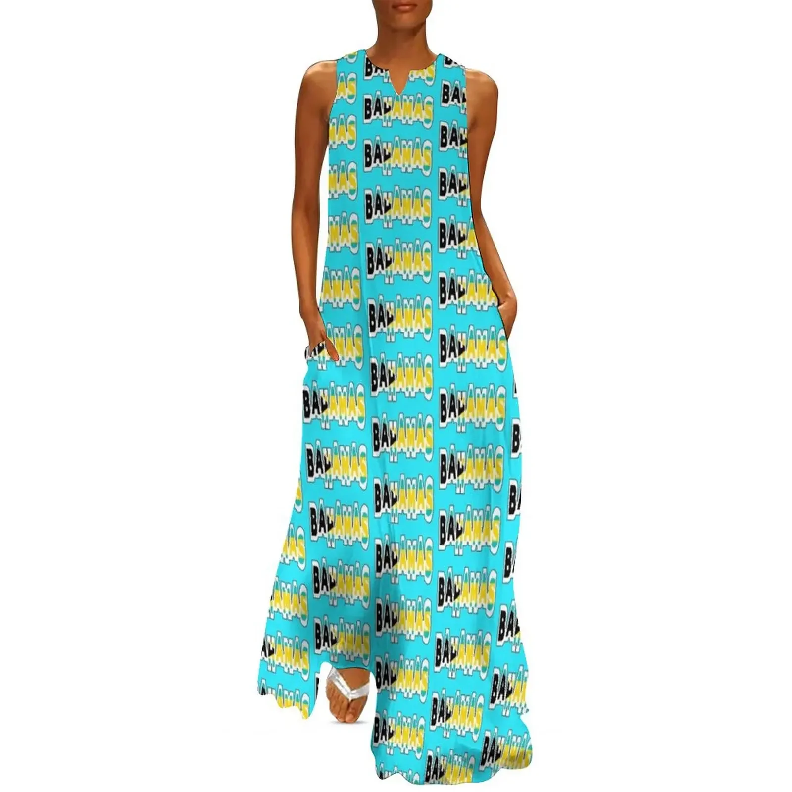 Bahamas Font with Bahamian Flag Long Dress dresses for women 2025 summer dress korean women Women's summer dress
Bahamas Font with Bahamian Flag Long Dress dresses for women 2025 summer dress korean women Women's summer dress