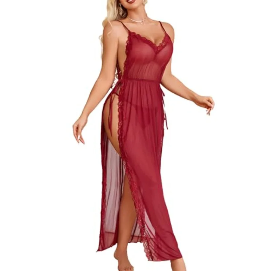 Avidlove Women Lingerie Sexy Nightgowns Lace Babydoll Mesh Sleepwear Long Lingerie Dress Side Split Nightdress S-XXL
Avidlove Women Lingerie Sexy Nightgowns Lace Babydoll Mesh Sleepwear Long Lingerie Dress Side Split Nightdress S-XXL