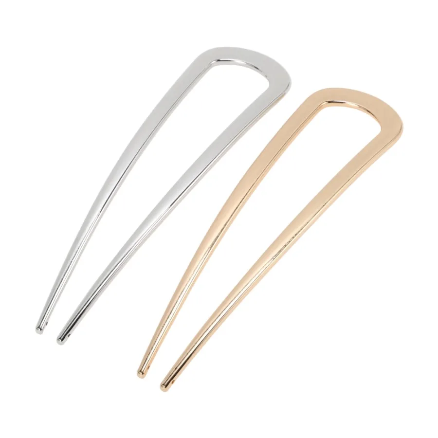 Fashion U-shaped Hair Pin for Women 2 Pcs Gold Tone Silver Tone
Fashion U-shaped Hair Pin for Women 2 Pcs Gold Tone Silver Tone