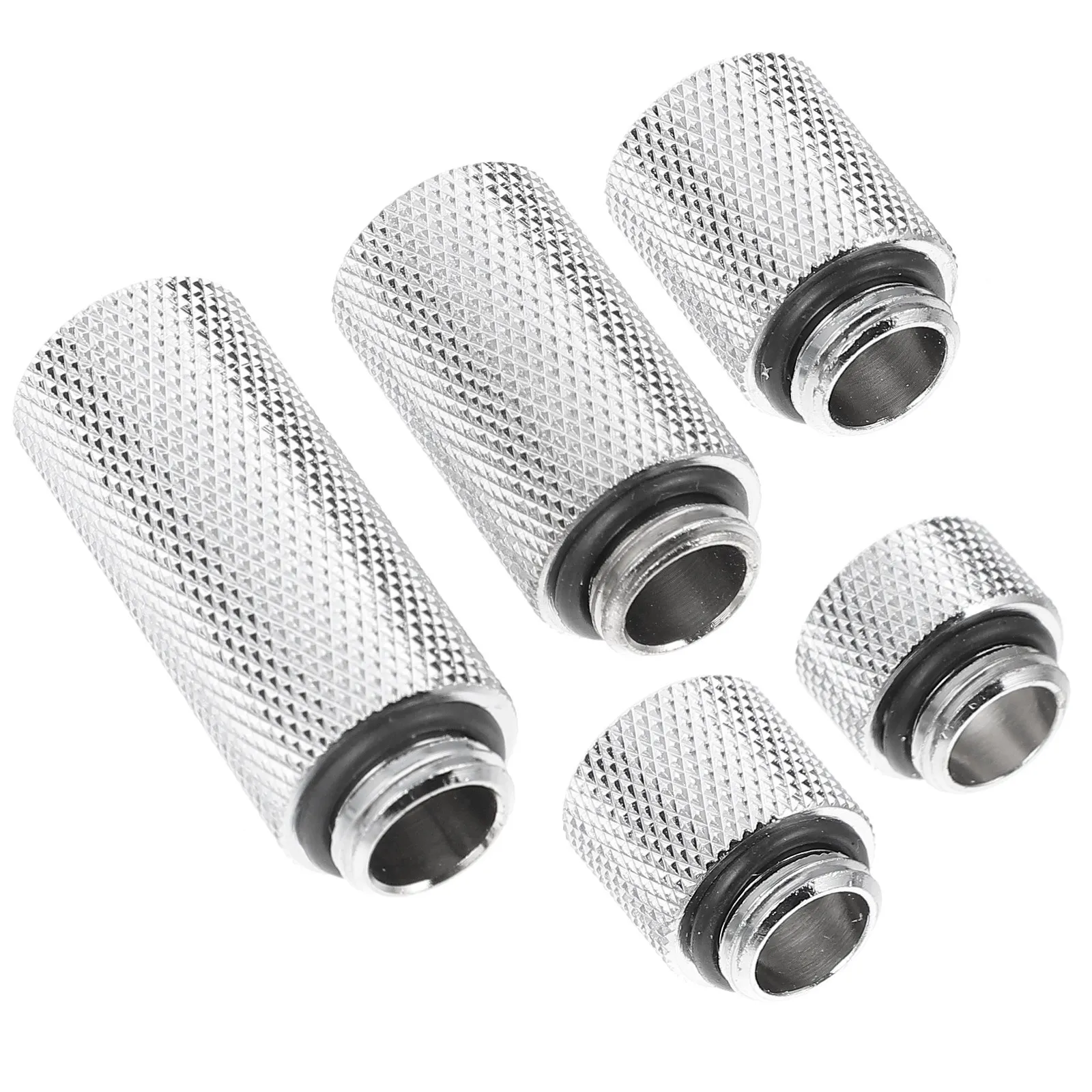 1 set G1/4 Thread Water Cooling Fittings Male to Female Extender Silver 10MM 15MM 20MM 30MM 40MM Brass Coupler PC Accessories
1 set G1/4 Thread Water Cooling Fittings Male to Female Extender Silver 10MM 15MM 20MM 30MM 40MM Brass Coupler PC Accessories