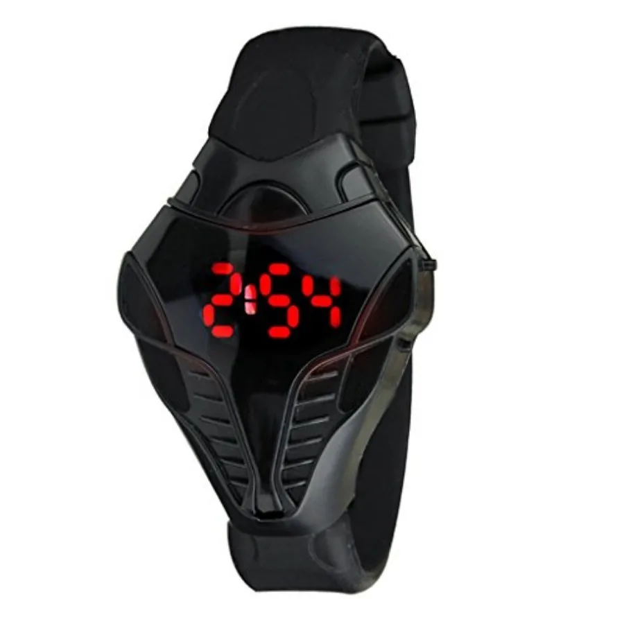 LED Digital Fashion Cobra Watch Black Silicone Iron Triangle Dial Sports Wrist Watches Black
LED Digital Fashion Cobra Watch Black Silicone Iron Triangle Dial Sports Wrist Watches Black