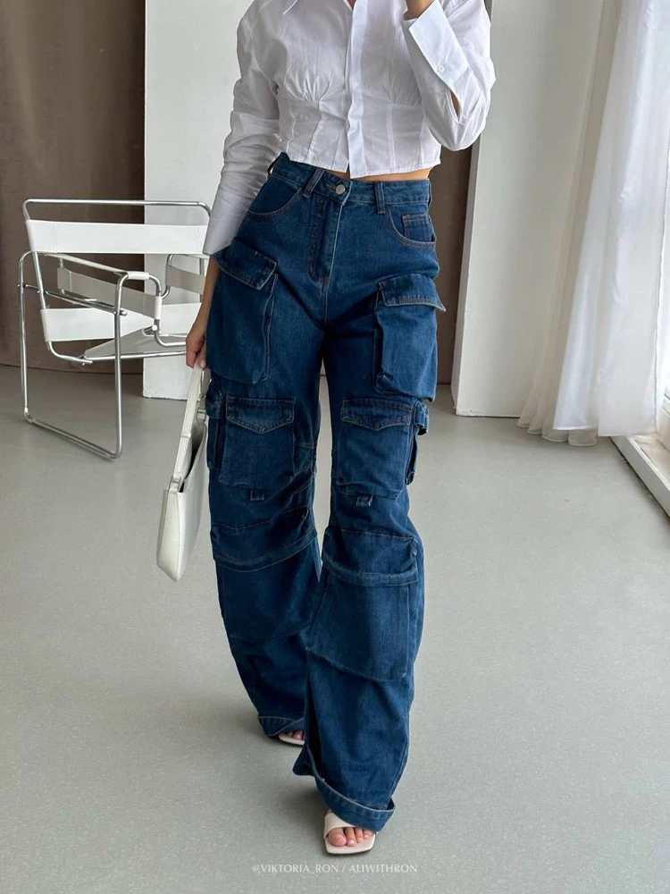 Blue Washed Cargo Pants Y2k Retro High Street Fashion High Waist Jeans Couple Harajuku Simple Casual Wide Leg Pants
Blue Washed Cargo Pants Y2k Retro High Street Fashion High Waist Jeans Couple Harajuku Simple Casual Wide Leg Pants