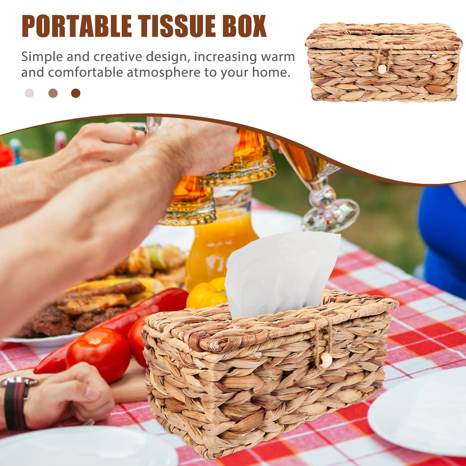 Retro Tissue Box Woven Paper Napkin Holder Storage Case for Living Room Bedroom Office Seaweed Beach House Decor Sturdy Material
Retro Tissue Box Woven Paper Napkin Holder Storage Case for Living Room Bedroom Office Seaweed Beach House Decor Sturdy Material
