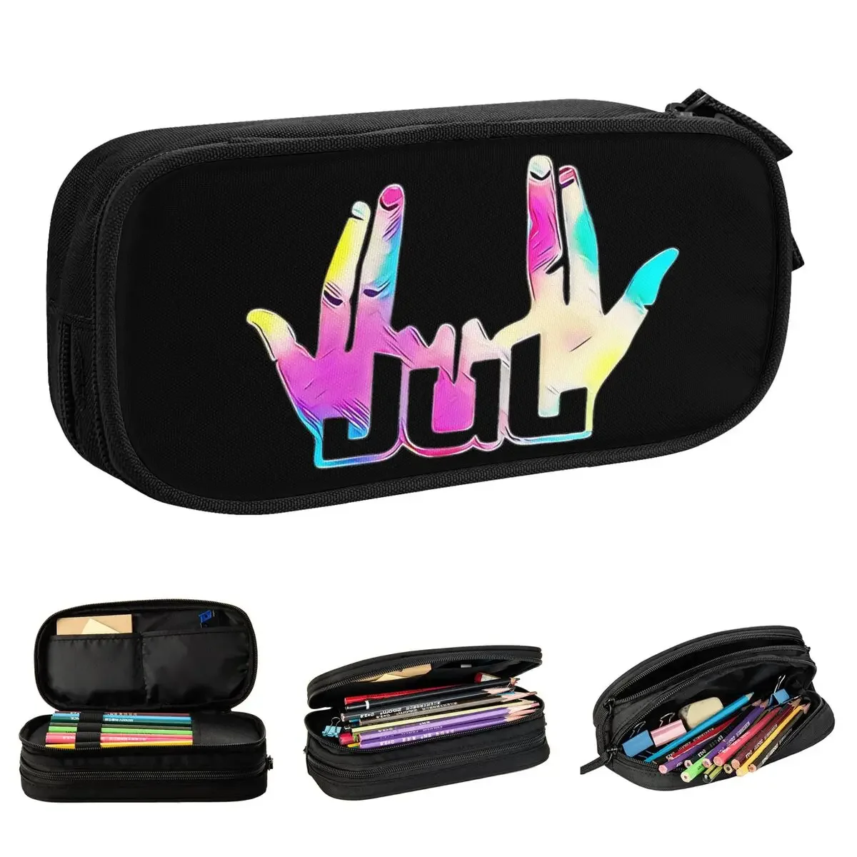 New Logo JUL Pencil Case Rapper Pencil Pouch Pen Holder for Student Big Capacity Bag Students School Gifts Stationery
New Logo JUL Pencil Case Rapper Pencil Pouch Pen Holder for Student Big Capacity Bag Students School Gifts Stationery