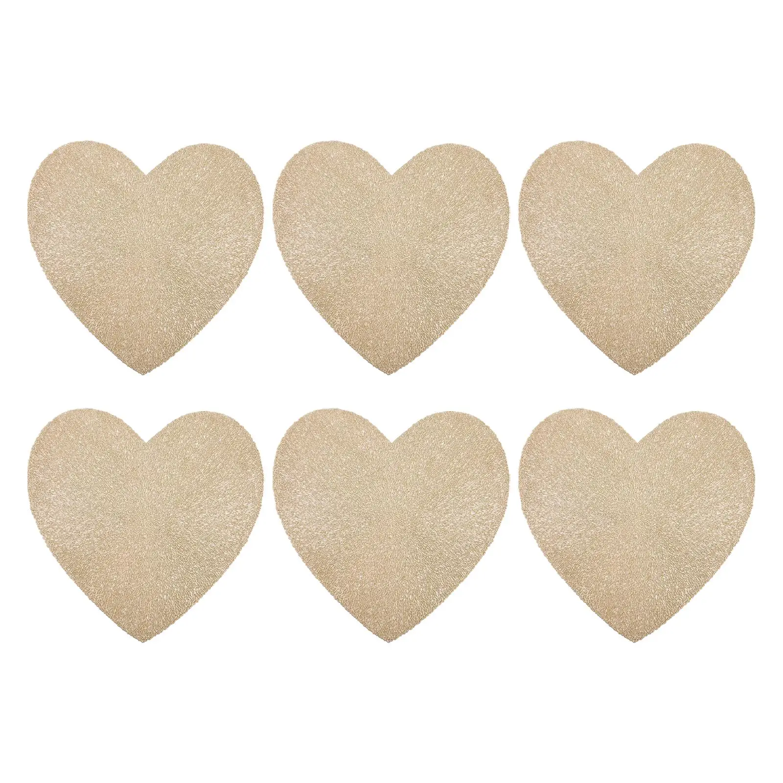 6 Pieces Heart Shaped Placemats Decorative Placemat Valentine's Day Placemats for Wedding Dining Table Holiday Halloween Home
6 Pieces Heart Shaped Placemats Decorative Placemat Valentine's Day Placemats for Wedding Dining Table Holiday Halloween Home