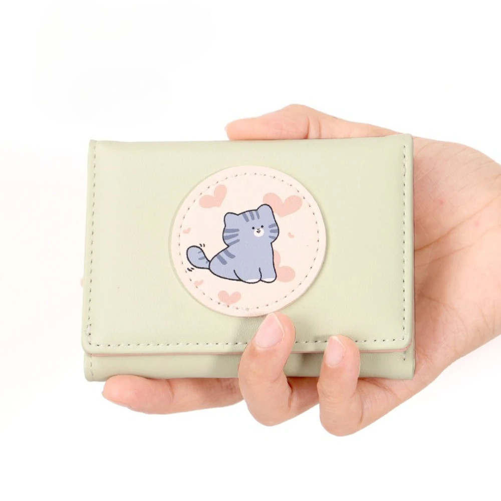 Heart-Shaped wallet Solid Color Kitten Women's Wallet Cute Female Mini Wallet coin purse Cartoon card holder tri-fold coin purse
Heart-Shaped wallet Solid Color Kitten Women's Wallet Cute Female Mini Wallet coin purse Cartoon card holder tri-fold coin purse
