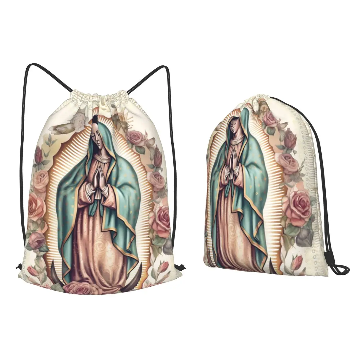 Virgin Mary Of Guadalupe Mexico Catholic Saint Backpacks Casual Drawstring Bags Sports Bag Book Bags for Travel Students
Virgin Mary Of Guadalupe Mexico Catholic Saint Backpacks Casual Drawstring Bags Sports Bag Book Bags for Travel Students