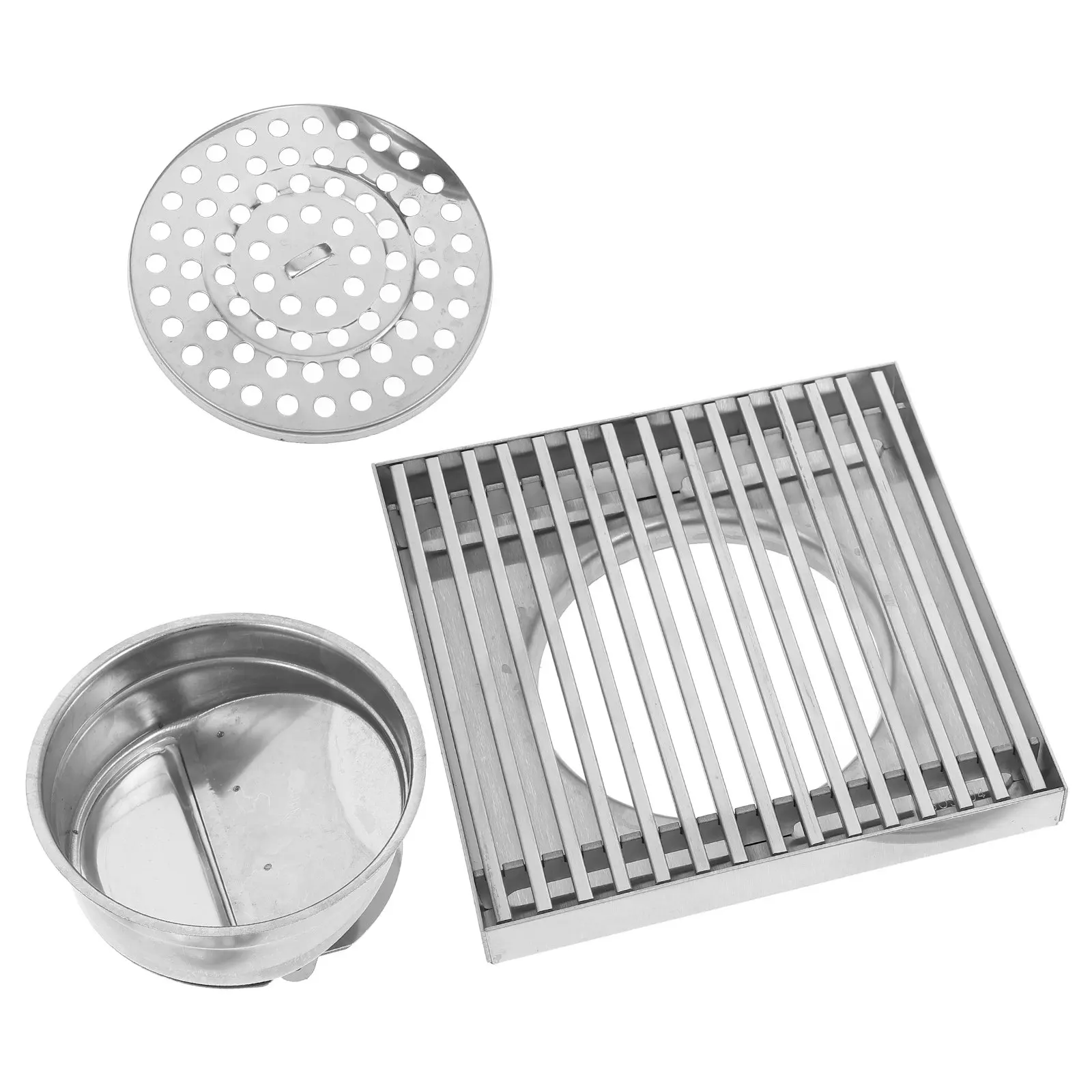 Outdoor Large Diameter Stainless Steel Floor Drain Solid Bar Strip for Patio Garden Courtyard Drain Cover Shower Hole Strainer
Outdoor Large Diameter Stainless Steel Floor Drain Solid Bar Strip for Patio Garden Courtyard Drain Cover Shower Hole Strainer