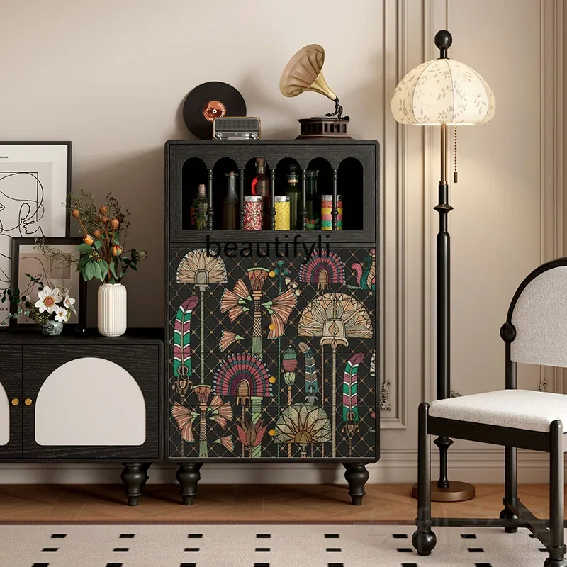 French retro style solid wood dining side cabinet living room four chest cabinets storage storage integrated chest cabinet
French retro style solid wood dining side cabinet living room four chest cabinets storage storage integrated chest cabinet