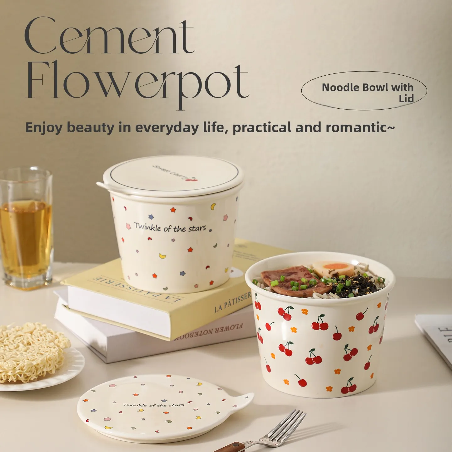Cerc Large Capaci Soup Bowl with Lid Cute Fre Sle Home Use Instant Noodles Bowl Personal Sna Buet Dotted Pattern
Cerc Large Capaci Soup Bowl with Lid Cute Fre Sle Home Use Instant Noodles Bowl Personal Sna Buet Dotted Pattern
