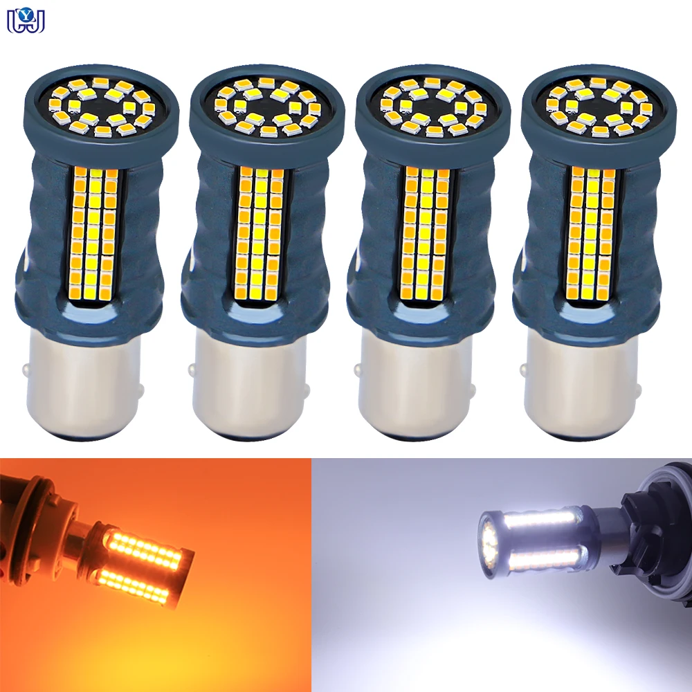 1PCS 1157 BAY15D Anti Hyper Flash CANBUS Ready Dual Color Amber Turn Signal Light Blinker, White Daytime Running Parking Light
1PCS 1157 BAY15D Anti Hyper Flash CANBUS Ready Dual Color Amber Turn Signal Light Blinker, White Daytime Running Parking Light