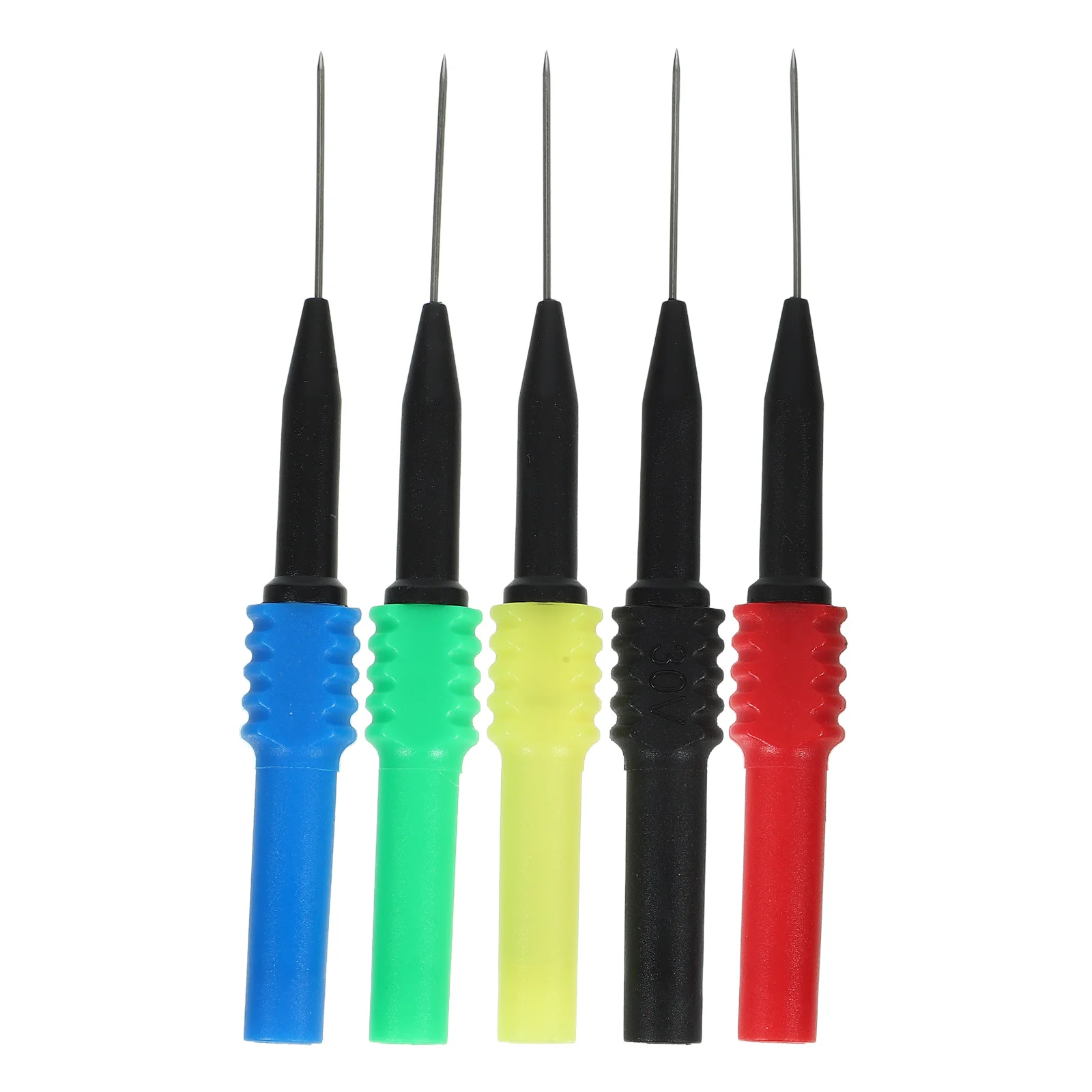5pcs Multimeter Probe Non-Destructive Circuit Test Needle Wire Detection Pin Backs Automotive Tester Kit Universal 4Mm Interface
5pcs Multimeter Probe Non-Destructive Circuit Test Needle Wire Detection Pin Backs Automotive Tester Kit Universal 4Mm Interface