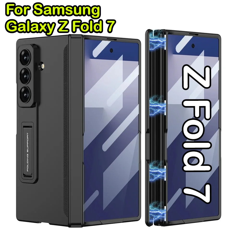 Fold 7 Magnetic Hinge Full Protective Case for Samsung Galaxy Z Fold 7 with Screen Glass 9H HD Film Anti-fall Matte Stand Cover
Fold 7 Magnetic Hinge Full Protective Case for Samsung Galaxy Z Fold 7 with Screen Glass 9H HD Film Anti-fall Matte Stand Cover