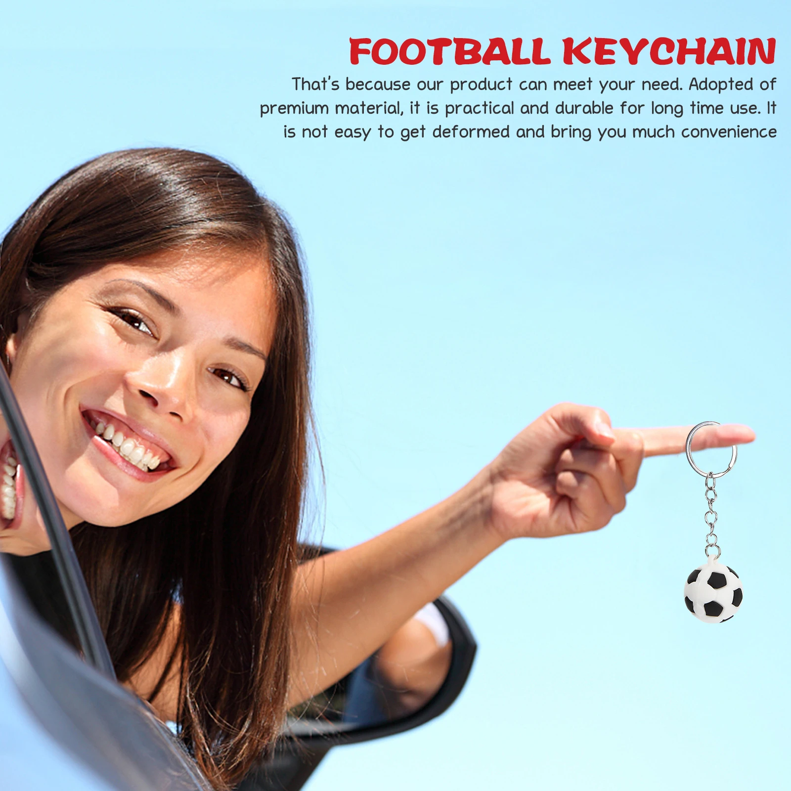 12 Pcs Football Keychain Soft Rubber Sports Themed Realistic Appearance Birthday Party Favors School Carnival Awards Key Holder
12 Pcs Football Keychain Soft Rubber Sports Themed Realistic Appearance Birthday Party Favors School Carnival Awards Key Holder