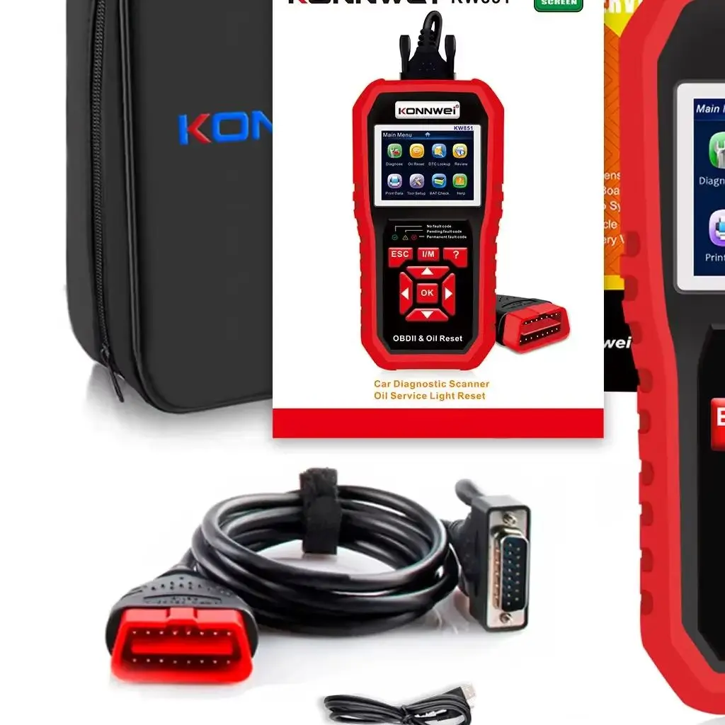 KOWWEI STABLE KW851 Car OBD2 Scanner Professional Diagnostic Tool Vehicle Maintenance Reset-Tool Auto Engine Check Code Read
KOWWEI STABLE KW851 Car OBD2 Scanner Professional Diagnostic Tool Vehicle Maintenance Reset-Tool Auto Engine Check Code Read