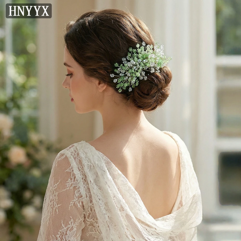 HNYYX Elegant Crystal Hair Comb Floral Beaded Hair Pin for Women Bridal Wedding Formal Occasion Party Hair Accessories A412
HNYYX Elegant Crystal Hair Comb Floral Beaded Hair Pin for Women Bridal Wedding Formal Occasion Party Hair Accessories A412