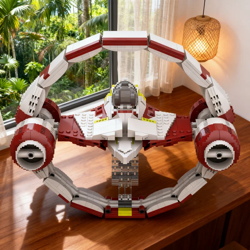 589pcs MOC Obi Wan S Hyperdrive Ring Star Battle Model Building Blocks Construction Christmas Gifts Toy Creative DIY Idea Kids
589pcs MOC Obi Wan S Hyperdrive Ring Star Battle Model Building Blocks Construction Christmas Gifts Toy Creative DIY Idea Kids