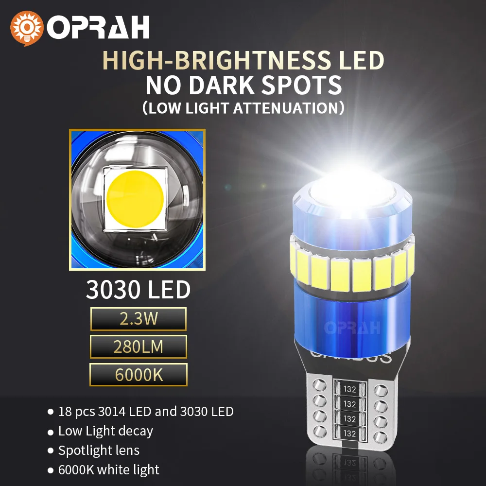 Oprah 2 шт. светодиодный T10 W5W 194 168 светодиодные лампы Canbus без ошибок в салоне автомобиля, лампа для чтения двери багажника, номерного знака 6500K, белый
Oprah 2 шт. светодиодный T10 W5W 194 168 светодиодные лампы Canbus без ошибок в салоне автомобиля, лампа для чтения двери багажника, номерного знака 6500K, белый