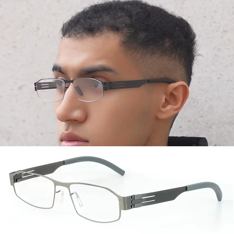 Classic Square Business Glasses Frame Men Eye Screwless Light Thin Eyeglasses Father Creative Eyewear Elite Office Original Box
Classic Square Business Glasses Frame Men Eye Screwless Light Thin Eyeglasses Father Creative Eyewear Elite Office Original Box