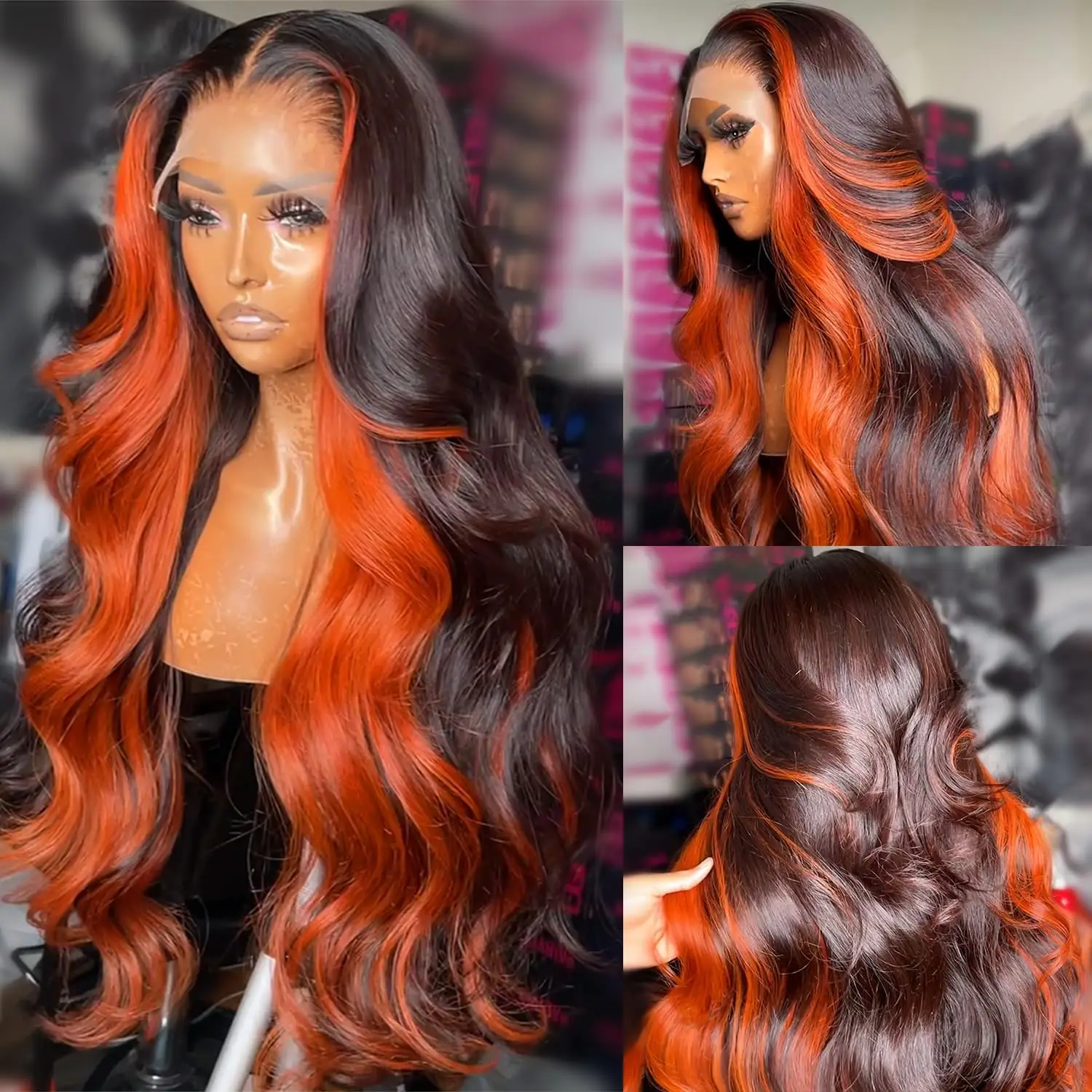 13X6 HD Transparent Ginger Orange Lace Front Wig, 200% Density Human Hair, Pre-Plucked Ombre Glueless for Women (26Inch)
13X6 HD Transparent Ginger Orange Lace Front Wig, 200% Density Human Hair, Pre-Plucked Ombre Glueless for Women (26Inch)