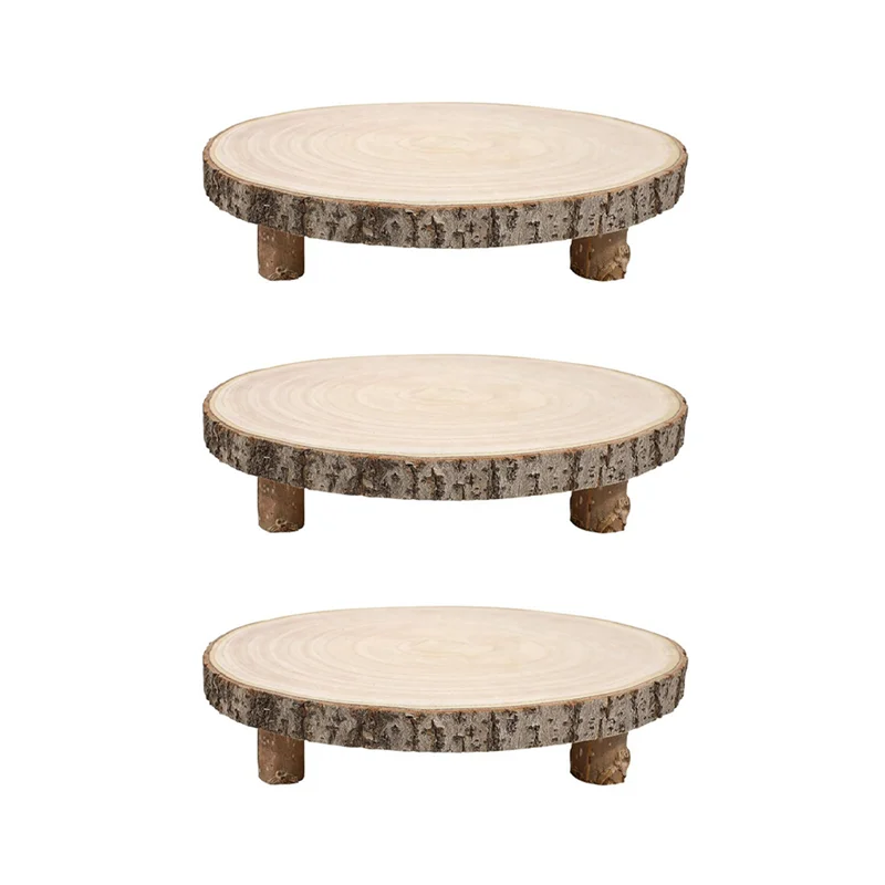 AONEQ-3Pcs 11 Inch Wood Cake Stand, Round Wooden Cupcake Pedestal, Paulownia Wood Slice With Legs, Rustic Cake Holder Wooden
AONEQ-3Pcs 11 Inch Wood Cake Stand, Round Wooden Cupcake Pedestal, Paulownia Wood Slice With Legs, Rustic Cake Holder Wooden
