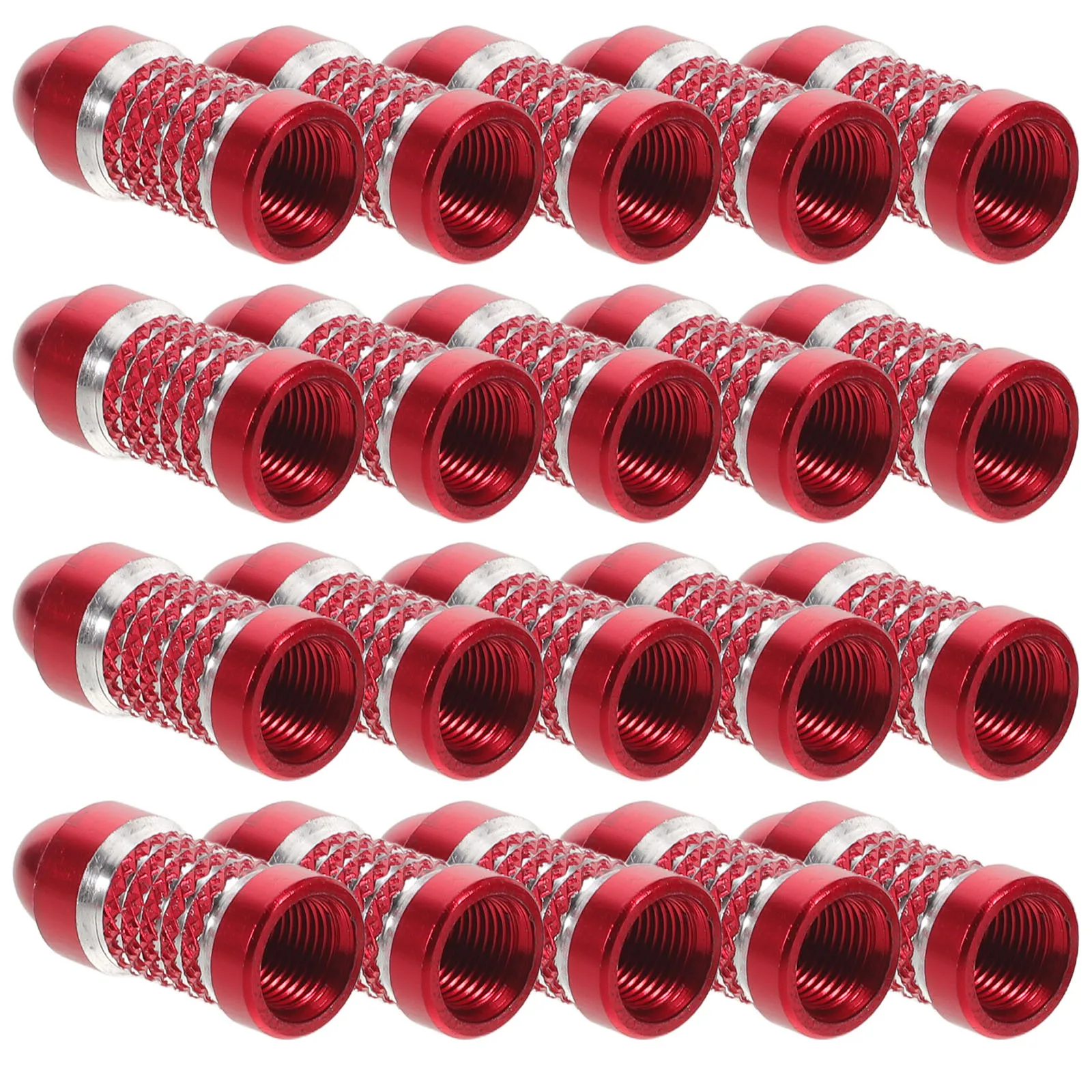 20Pcs Universal Tire Valve Stem Caps - Aluminum Alloy Long Round Head Covers with Silver Lace Trim for Bike Car Suv Truck
20Pcs Universal Tire Valve Stem Caps - Aluminum Alloy Long Round Head Covers with Silver Lace Trim for Bike Car Suv Truck